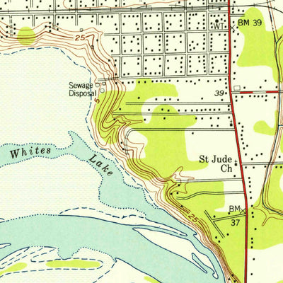 United States Geological Survey Highlands, TX (1955, 24000-Scale) digital map