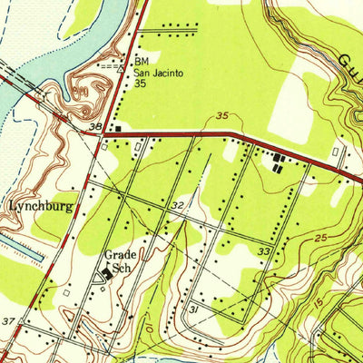 United States Geological Survey Highlands, TX (1955, 24000-Scale) digital map