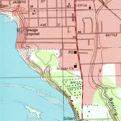 United States Geological Survey Highlands, TX (1995, 24000-Scale) digital map