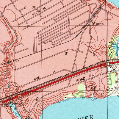 United States Geological Survey Highlands, TX (1995, 24000-Scale) digital map