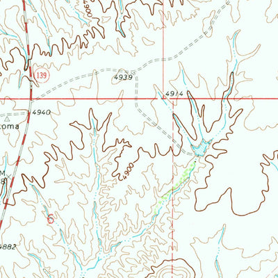 United States Geological Survey Highline Lake, CO (1968, 24000-Scale) digital map