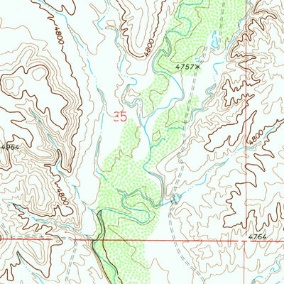 United States Geological Survey Highline Lake, CO (1968, 24000-Scale) digital map