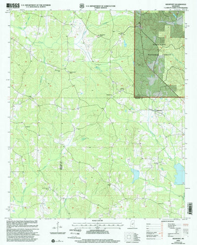 United States Geological Survey Highpoint, MS (2000, 24000-Scale) digital map