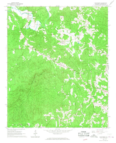 United States Geological Survey Hightower, AL (1966, 24000-Scale) digital map