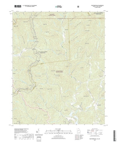 United States Geological Survey Hightower Bald, GA (2020, 24000-Scale) digital map