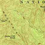 United States Geological Survey Hightower Bald, GA-NC (1946, 24000-Scale) digital map