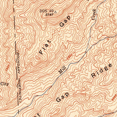 United States Geological Survey Hightower Bald, GA-NC (1947, 24000-Scale) digital map