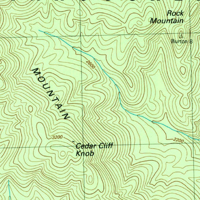 United States Geological Survey Hightower Bald, GA-NC (1988, 24000-Scale) digital map