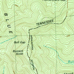United States Geological Survey Hightower Bald, GA-NC (1988, 24000-Scale) digital map
