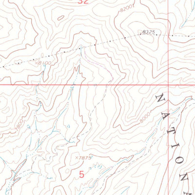 United States Geological Survey Hightower Mountain, CO (1963, 24000-Scale) digital map