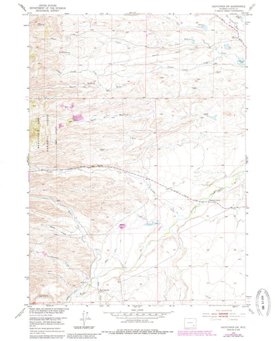 United States Geological Survey Hightower SW, WY (1953, 24000-Scale) digital map