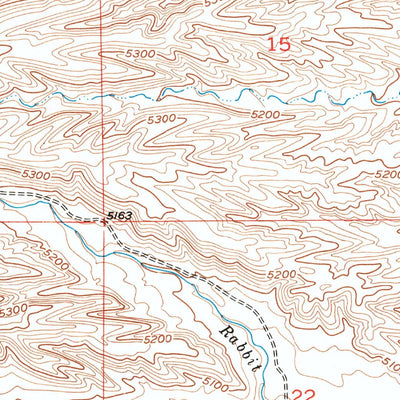United States Geological Survey Hightower SW, WY (1953, 24000-Scale) digital map