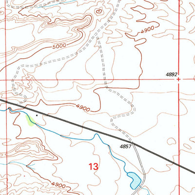 United States Geological Survey Hightower SW, WY (1992, 24000-Scale) digital map