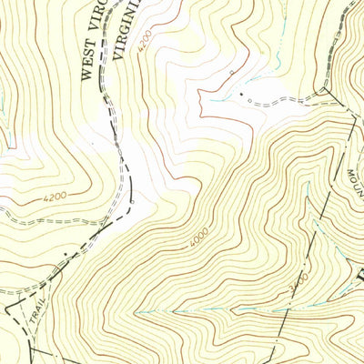 United States Geological Survey Hightown, VA-WV (1969, 24000-Scale) digital map