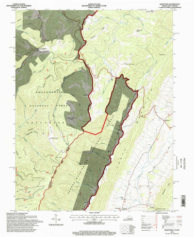 United States Geological Survey Hightown, VA-WV (1995, 24000-Scale) digital map