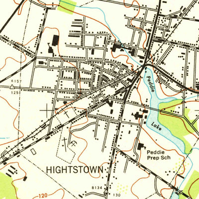 United States Geological Survey Hightstown, NJ (1942, 24000-Scale) digital map