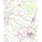 United States Geological Survey Hightstown, NJ (1954, 24000-Scale) digital map
