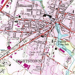 United States Geological Survey Hightstown, NJ (1954, 24000-Scale) digital map