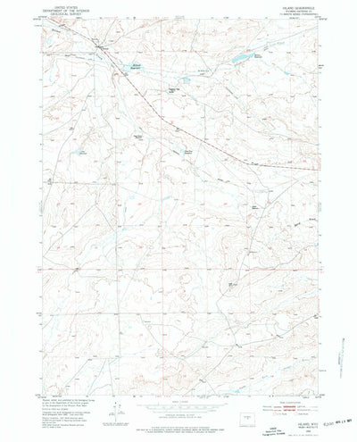 United States Geological Survey Hiland, WY (1952, 24000-Scale) digital map
