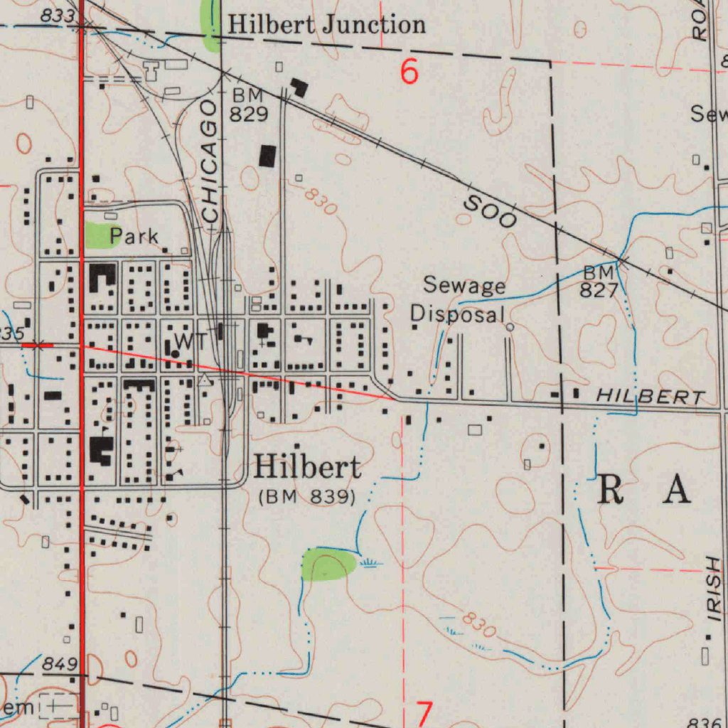 Hilbert, WI (1974, 24000-Scale) Map by United States Geological Survey ...