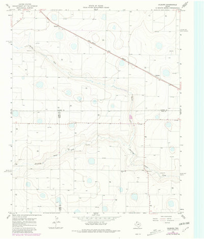 United States Geological Survey Hilburn, TX (1965, 24000-Scale) digital map