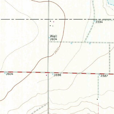 United States Geological Survey Hilburn, TX (1965, 24000-Scale) digital map