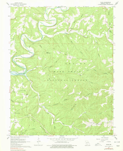 United States Geological Survey Hilda, MO (1967, 24000-Scale) digital map