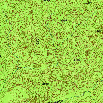 United States Geological Survey Hildreth Peak, CA (1943, 24000-Scale) digital map
