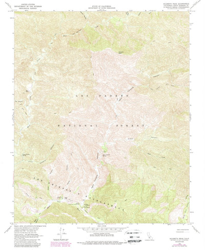 United States Geological Survey Hildreth Peak, CA (1964, 24000-Scale) digital map