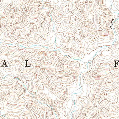 United States Geological Survey Hildreth Peak, CA (1964, 24000-Scale) digital map