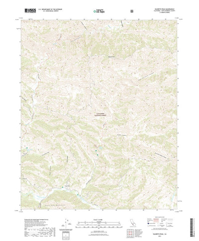 United States Geological Survey Hildreth Peak, CA (2021, 24000-Scale) digital map
