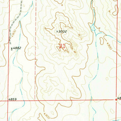 United States Geological Survey Hileman Draw, WY (1977, 24000-Scale) digital map