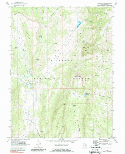 United States Geological Survey Hilgard Mountain, UT (1968, 24000-Scale) digital map