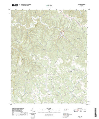 United States Geological Survey Hilham, TN (2022, 24000-Scale) digital map