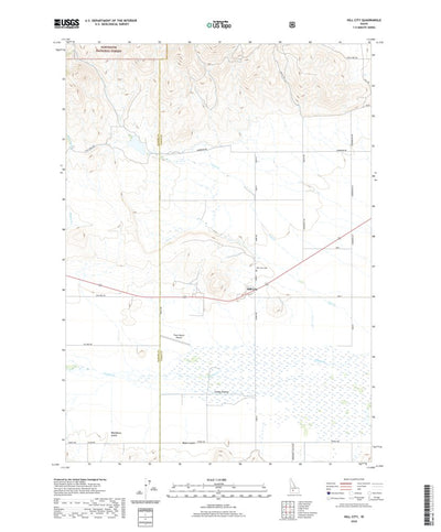 United States Geological Survey Hill City, ID (2020, 24000-Scale) digital map