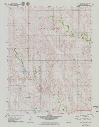 United States Geological Survey Hill City North, KS (1979, 24000-Scale) digital map