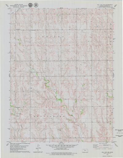 United States Geological Survey Hill City NW, KS (1979, 24000-Scale) digital map
