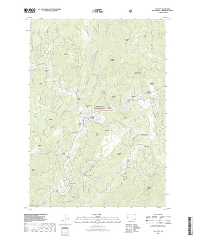 United States Geological Survey Hill City, SD (2017, 24000-Scale) digital map