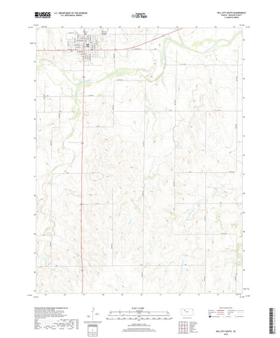 United States Geological Survey Hill City South, KS (2018, 24000-Scale) digital map