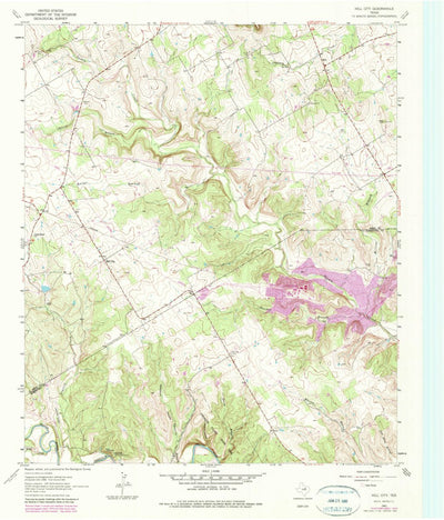 United States Geological Survey Hill City, TX (1961, 24000-Scale) digital map
