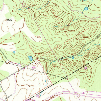 United States Geological Survey Hill City, TX (1961, 24000-Scale) digital map