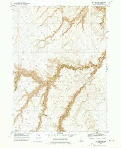 United States Geological Survey Hill Pasture, ID (1972, 24000-Scale) digital map