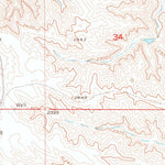United States Geological Survey Hilland NW, SD (1955, 24000-Scale) digital map