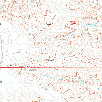 United States Geological Survey Hilland NW, SD (1955, 24000-Scale) digital map