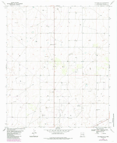 United States Geological Survey Hillburn City, NM (1970, 24000-Scale) digital map