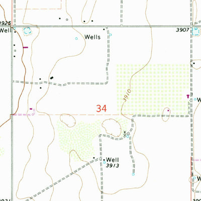 United States Geological Survey Hillburn City, NM (1970, 24000-Scale) digital map