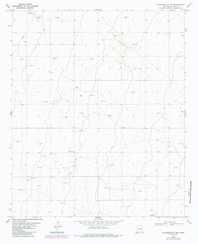 United States Geological Survey Hillburn City SW, NM (1970, 24000-Scale) digital map