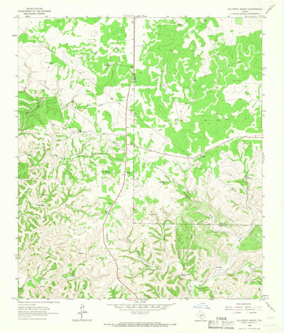 United States Geological Survey Hillcrest Ranch, TX (1964, 24000-Scale) digital map