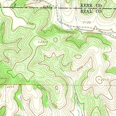 United States Geological Survey Hillcrest Ranch, TX (1964, 24000-Scale) digital map