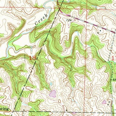 United States Geological Survey Hilldale, MO (1952, 24000-Scale) digital map